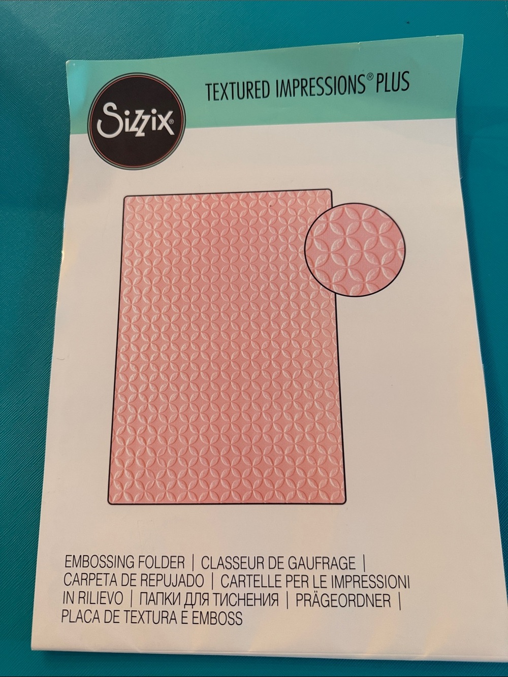 Sizzix Textured Impressions Plus Embossing Folder, 8.25 x 11.75 x 0.125 inches